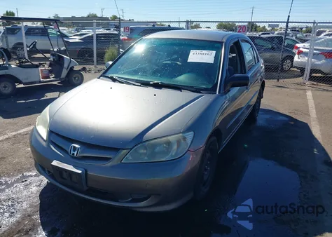 2005 Honda Civic Lx из США, поврежденный, VIN 2HGES15545H514688